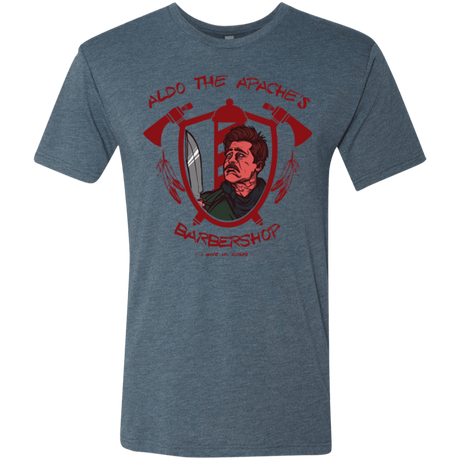 T-Shirts Indigo / Small Aldos Barber Shop Men's Triblend T-Shirt
