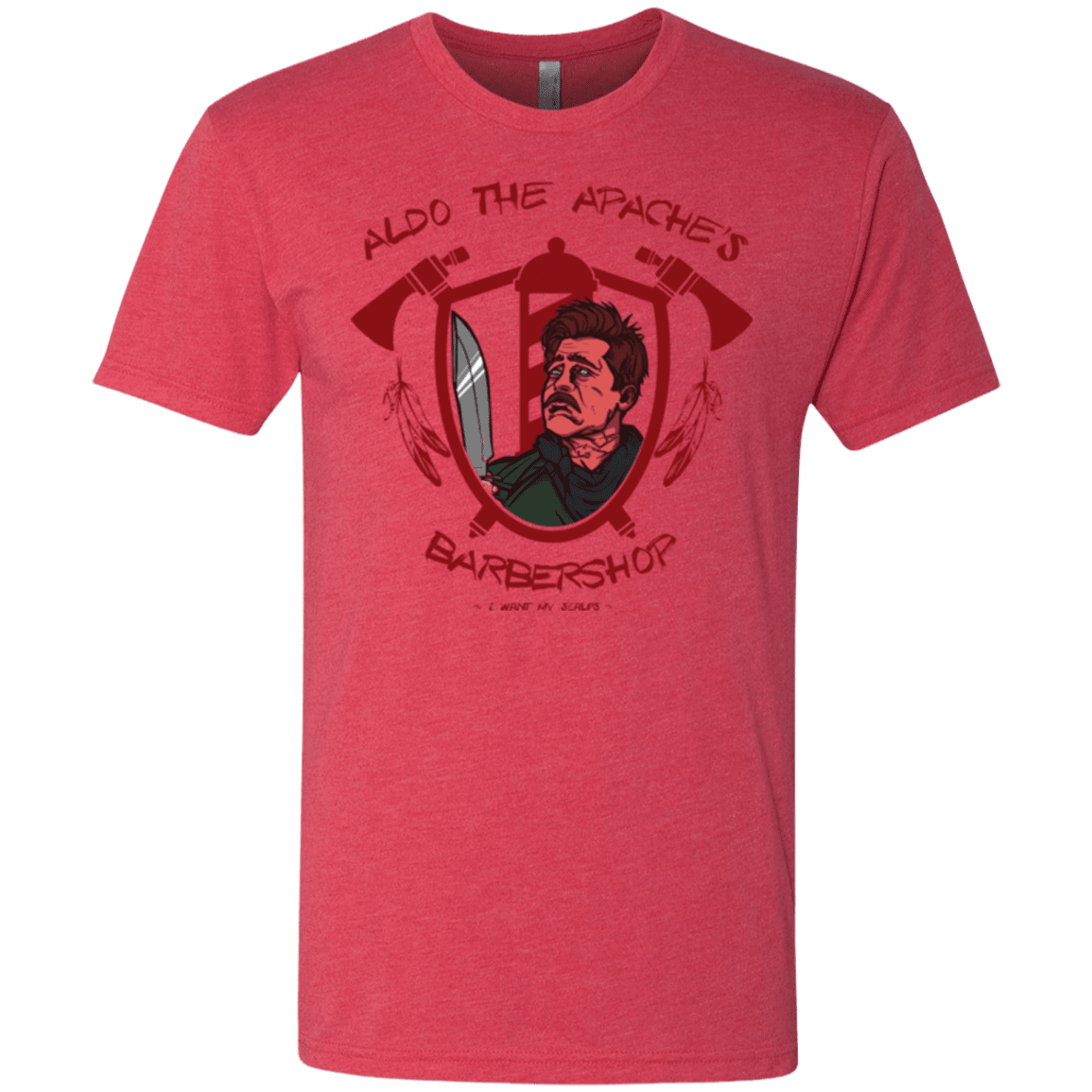 T-Shirts Vintage Red / Small Aldos Barber Shop Men's Triblend T-Shirt