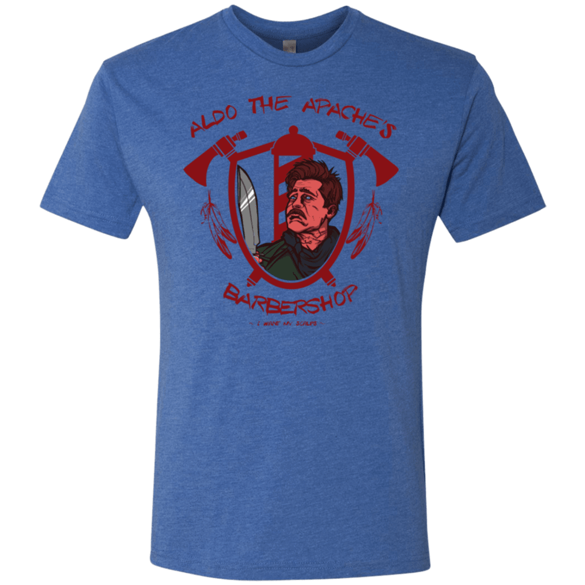 T-Shirts Vintage Royal / Small Aldos Barber Shop Men's Triblend T-Shirt
