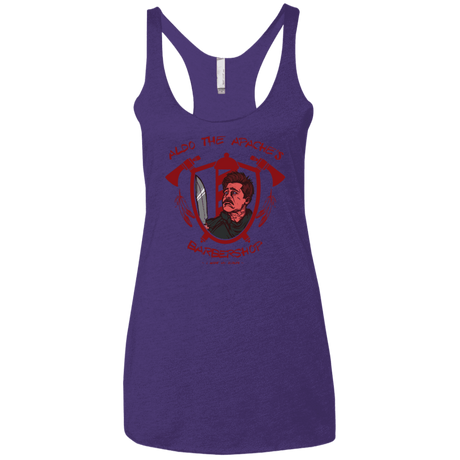 T-Shirts Purple Rush / X-Small Aldos Barber Shop Women's Triblend Racerback Tank