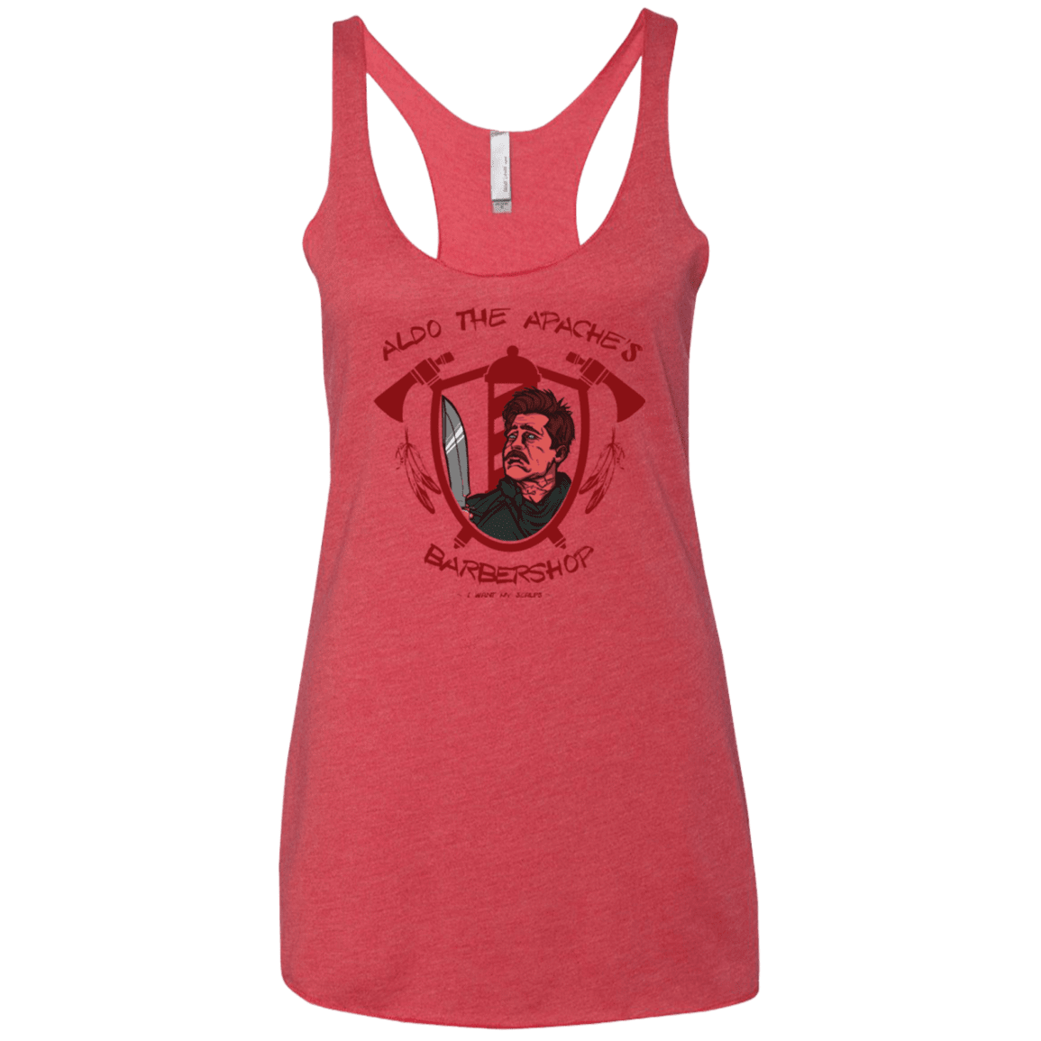 T-Shirts Vintage Red / X-Small Aldos Barber Shop Women's Triblend Racerback Tank