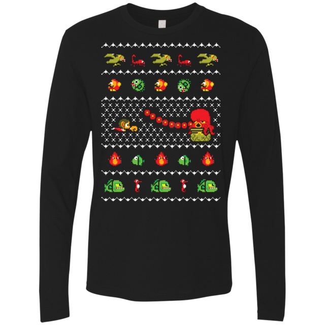 T-Shirts Black / Small Alex Kidd In Christmas World Men's Premium Long Sleeve