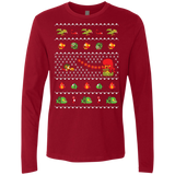 T-Shirts Cardinal / Small Alex Kidd In Christmas World Men's Premium Long Sleeve