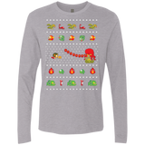 T-Shirts Heather Grey / Small Alex Kidd In Christmas World Men's Premium Long Sleeve