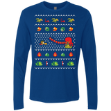 T-Shirts Royal / Small Alex Kidd In Christmas World Men's Premium Long Sleeve