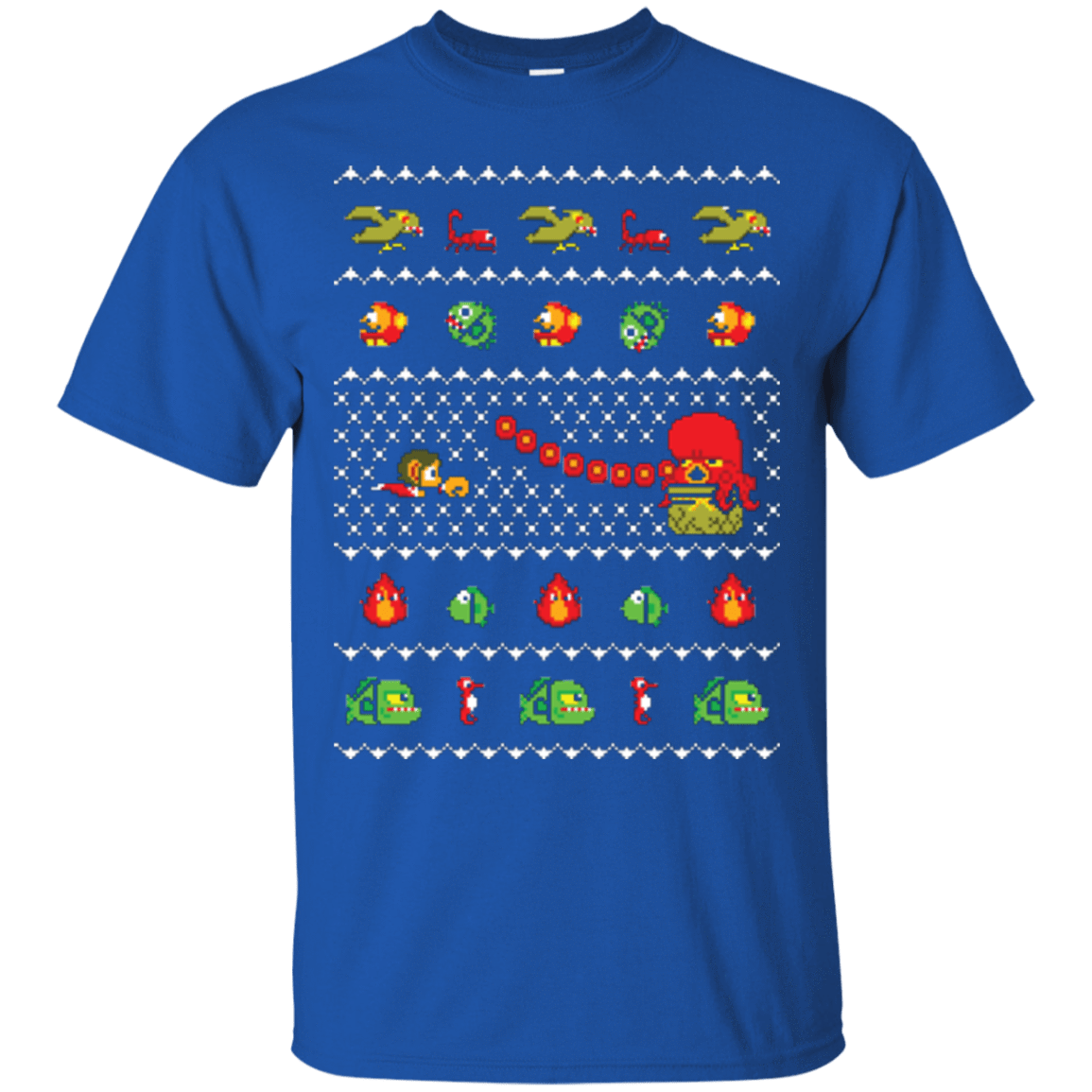 T-Shirts Royal / Small Alex Kidd In Christmas World T-Shirt