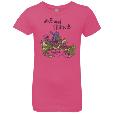 T-Shirts Hot Pink / YXS Alice and Friends Girls Premium T-Shirt