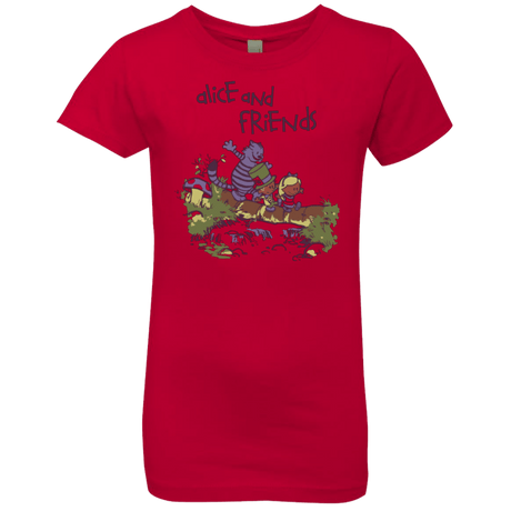 T-Shirts Red / YXS Alice and Friends Girls Premium T-Shirt