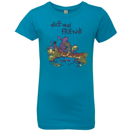 T-Shirts Turquoise / YXS Alice and Friends Girls Premium T-Shirt