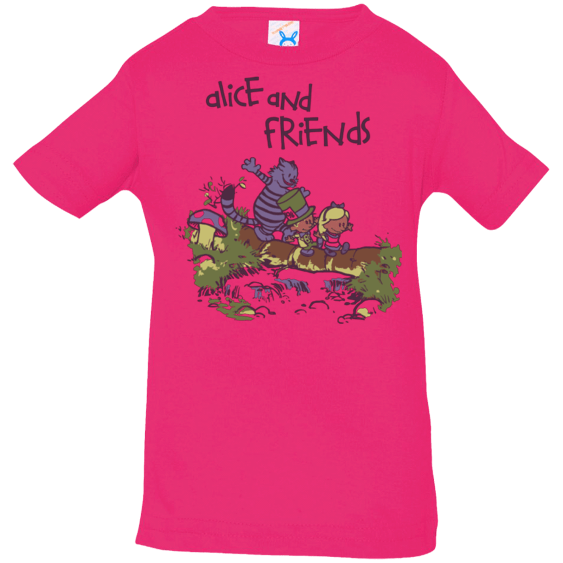 T-Shirts Hot Pink / 6 Months Alice and Friends Infant Premium T-Shirt