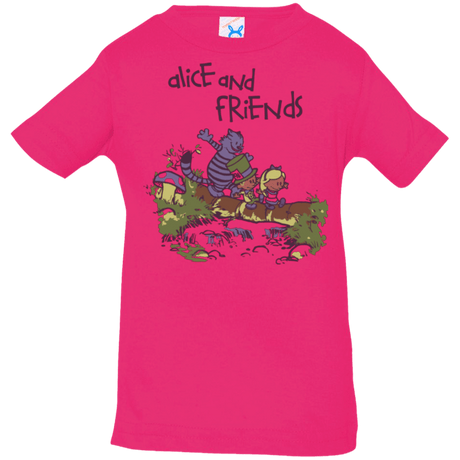 T-Shirts Hot Pink / 6 Months Alice and Friends Infant Premium T-Shirt