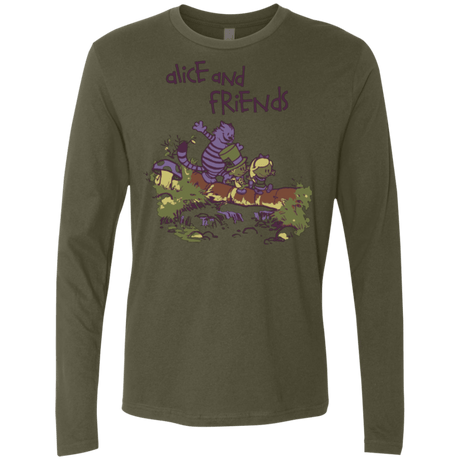 T-Shirts Military Green / Small Alice and Friends Men's Premium Long Sleeve