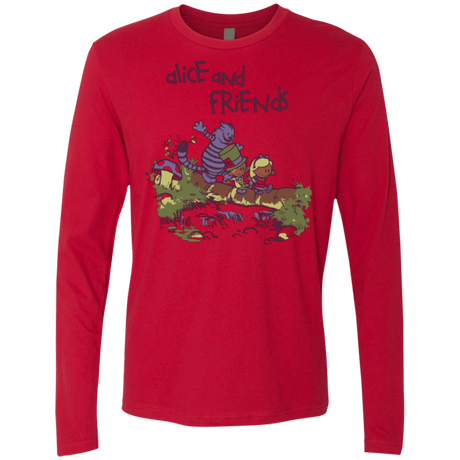 T-Shirts Red / Small Alice and Friends Men's Premium Long Sleeve