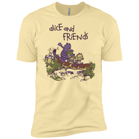 T-Shirts Banana Cream / X-Small Alice and Friends Men's Premium T-Shirt