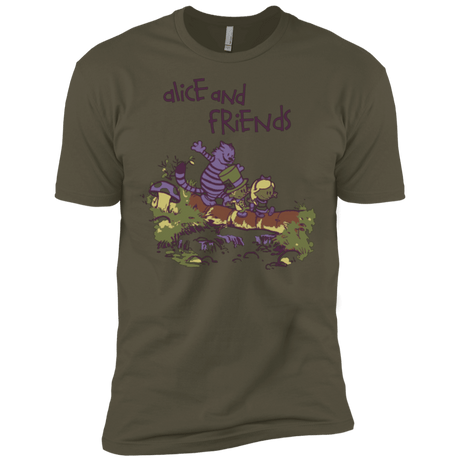 T-Shirts Military Green / X-Small Alice and Friends Men's Premium T-Shirt