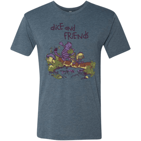 T-Shirts Indigo / Small Alice and Friends Men's Triblend T-Shirt