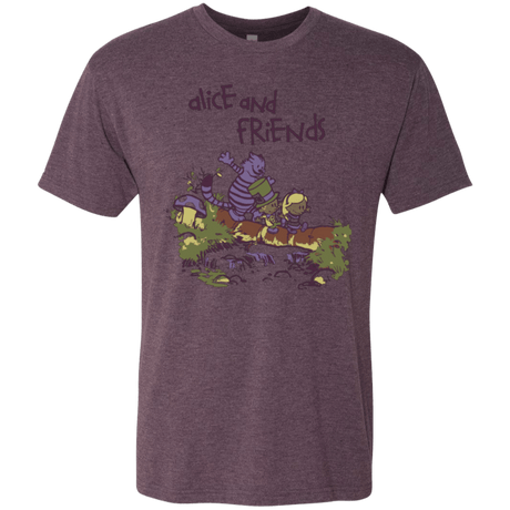 T-Shirts Vintage Purple / Small Alice and Friends Men's Triblend T-Shirt