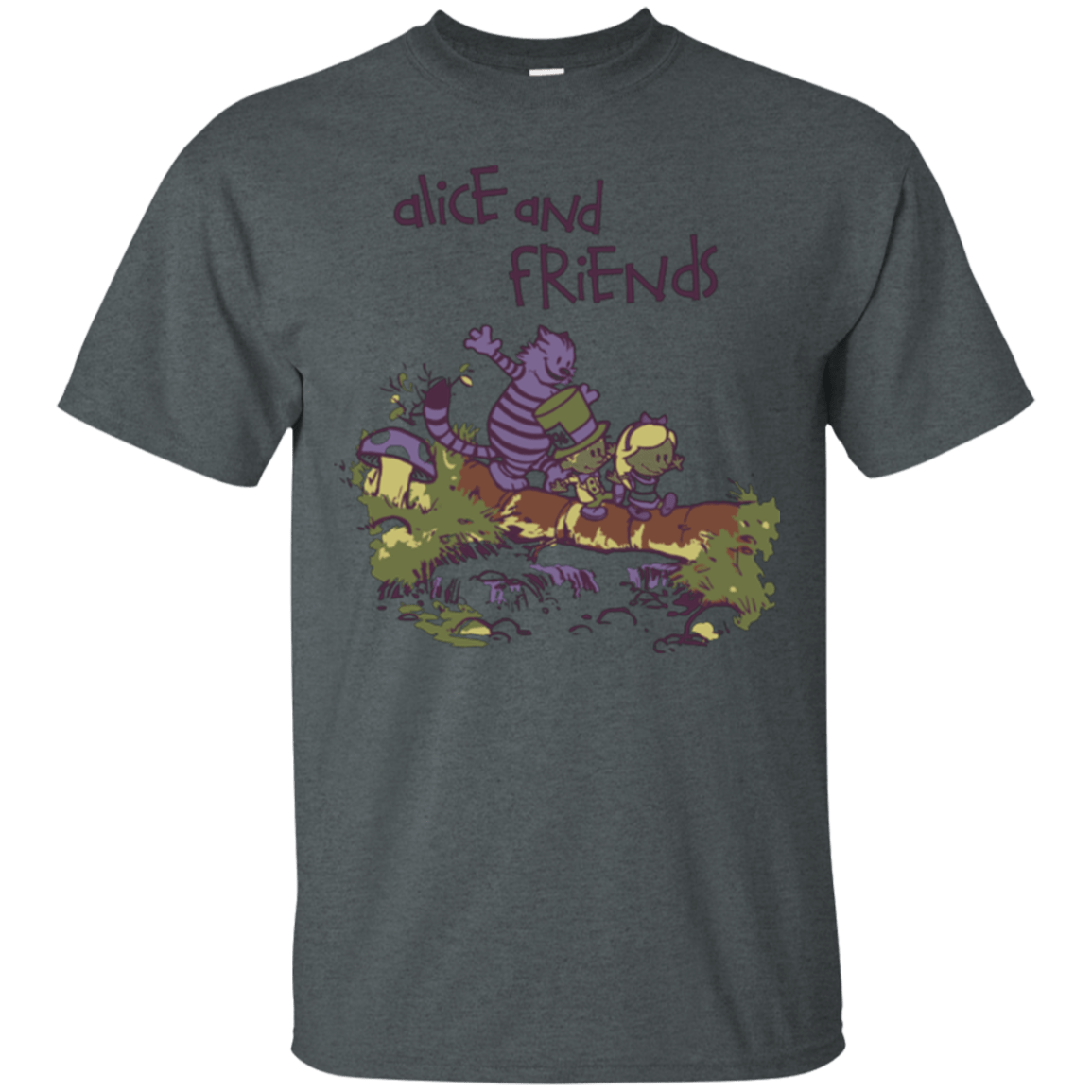 T-Shirts Dark Heather / Small Alice and Friends T-Shirt