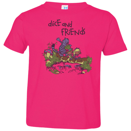 T-Shirts Hot Pink / 2T Alice and Friends Toddler Premium T-Shirt