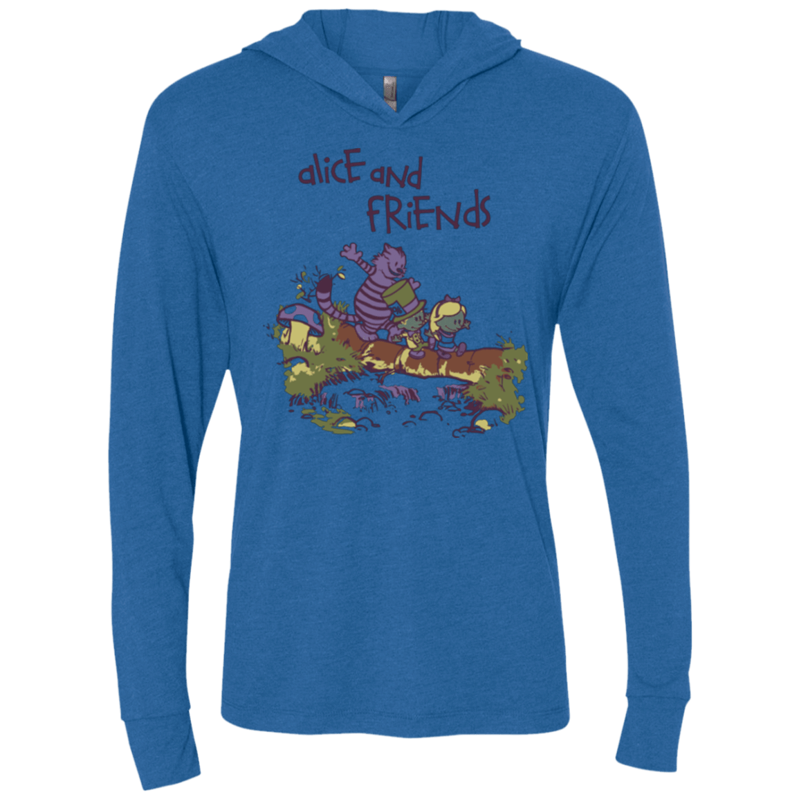 T-Shirts Vintage Royal / X-Small Alice and Friends Triblend Long Sleeve Hoodie Tee