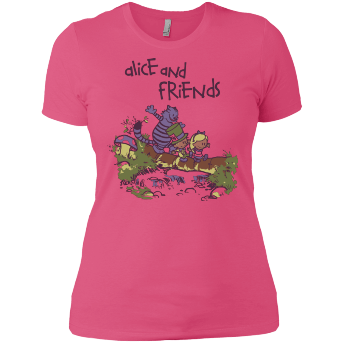 T-Shirts Hot Pink / X-Small Alice and Friends Women's Premium T-Shirt