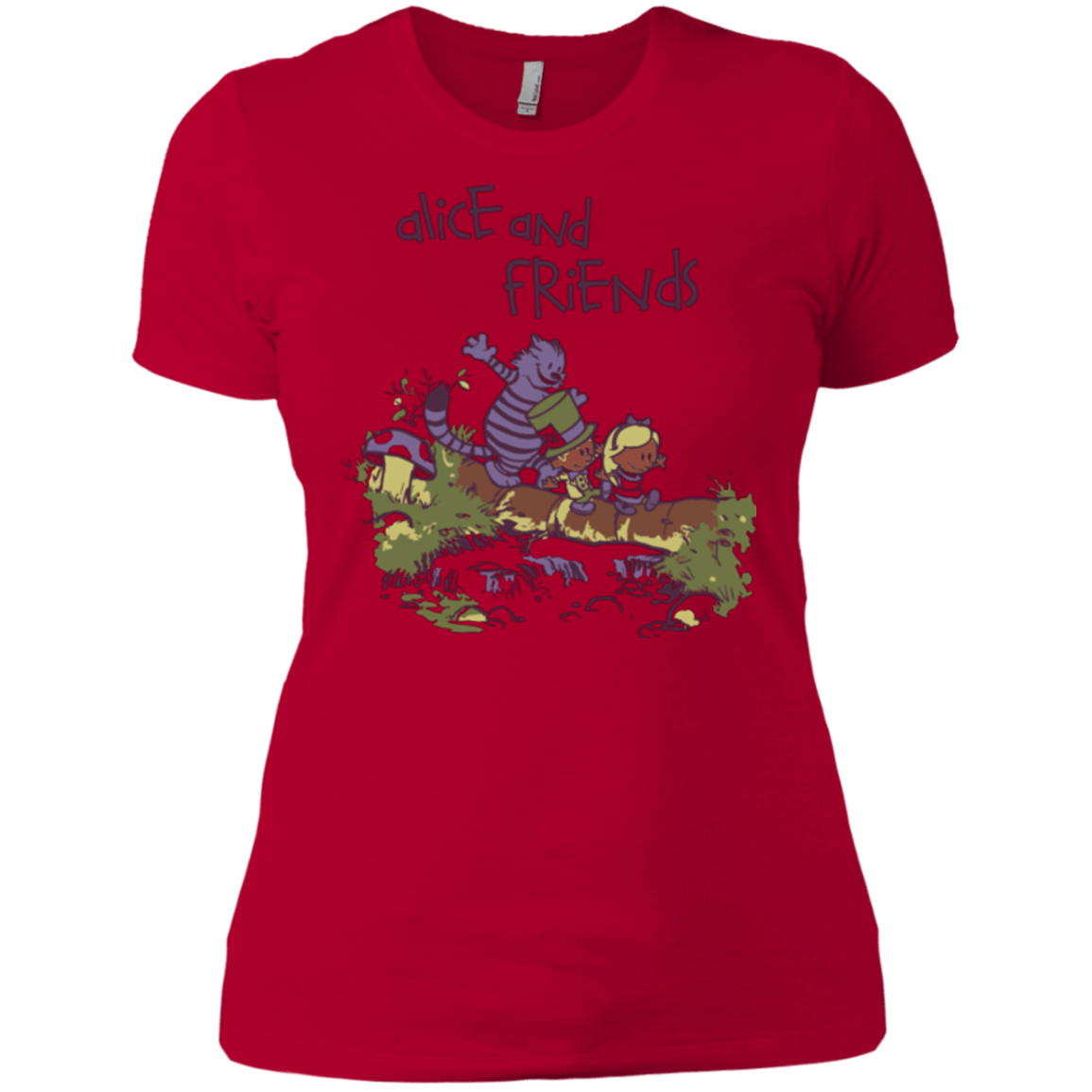 T-Shirts Red / X-Small Alice and Friends Women's Premium T-Shirt