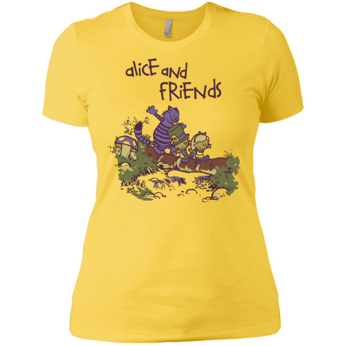 T-Shirts Vibrant Yellow / X-Small Alice and Friends Women's Premium T-Shirt