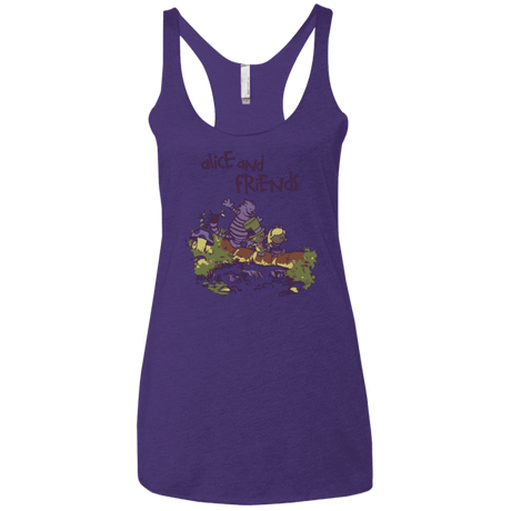 T-Shirts Purple / X-Small Alice and Friends Women's Triblend Racerback Tank