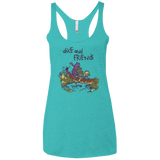 T-Shirts Tahiti Blue / X-Small Alice and Friends Women's Triblend Racerback Tank