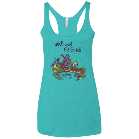 T-Shirts Tahiti Blue / X-Small Alice and Friends Women's Triblend Racerback Tank