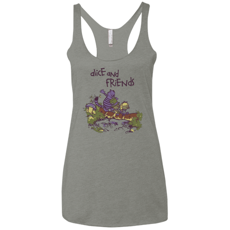 T-Shirts Venetian Grey / X-Small Alice and Friends Women's Triblend Racerback Tank