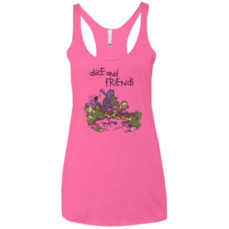 T-Shirts Vintage Pink / X-Small Alice and Friends Women's Triblend Racerback Tank