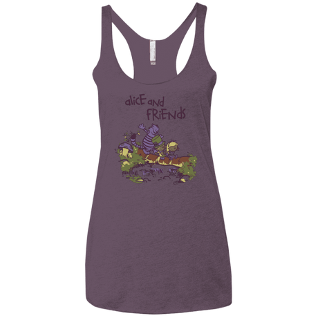T-Shirts Vintage Purple / X-Small Alice and Friends Women's Triblend Racerback Tank
