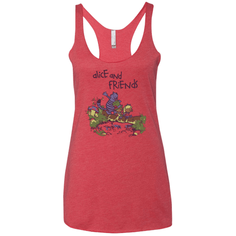 T-Shirts Vintage Red / X-Small Alice and Friends Women's Triblend Racerback Tank