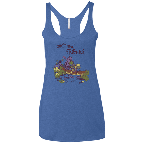 T-Shirts Vintage Royal / X-Small Alice and Friends Women's Triblend Racerback Tank