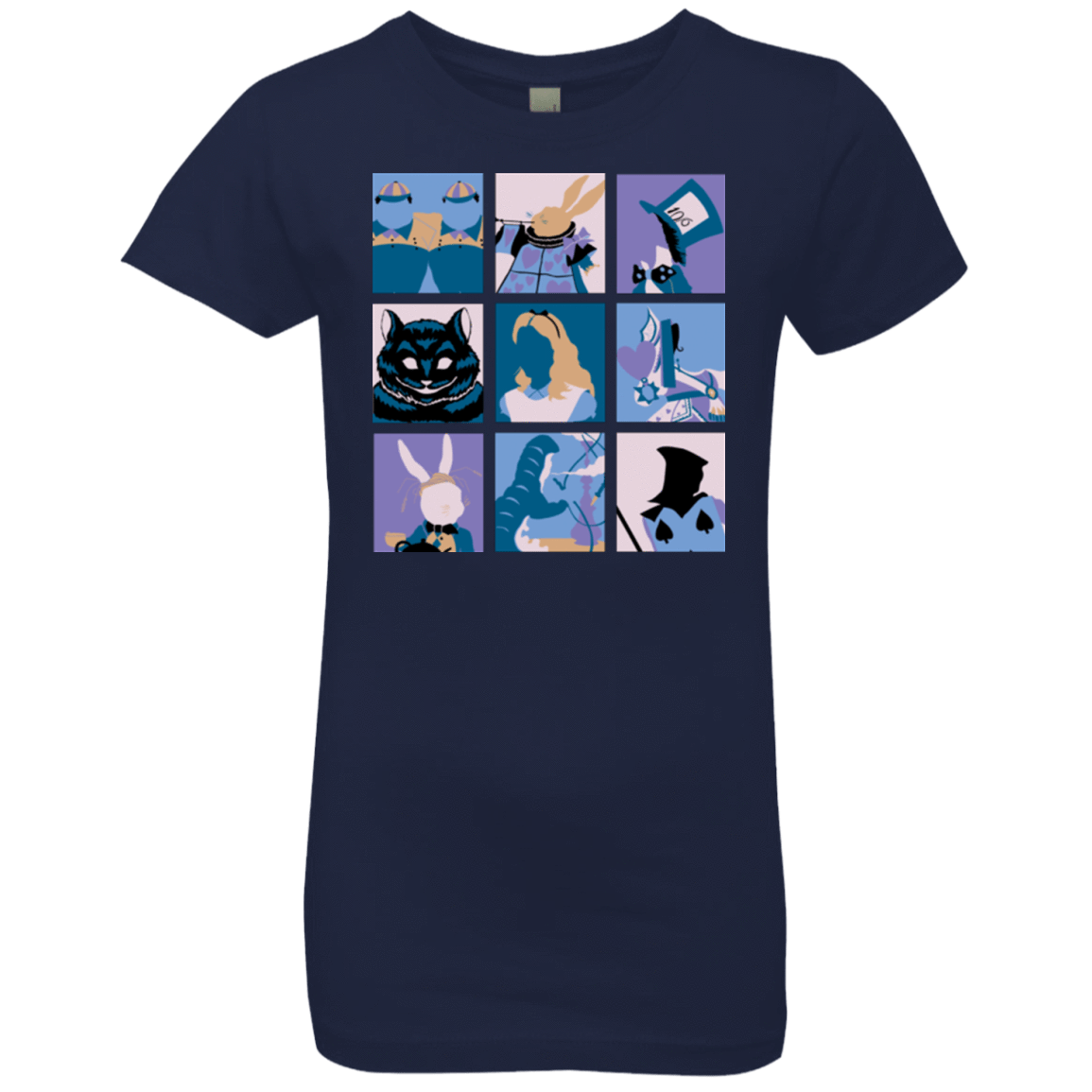 T-Shirts Midnight Navy / YXS Alice Pop Girls Premium T-Shirt