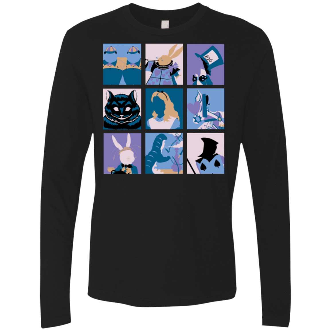 T-Shirts Black / Small Alice Pop Men's Premium Long Sleeve