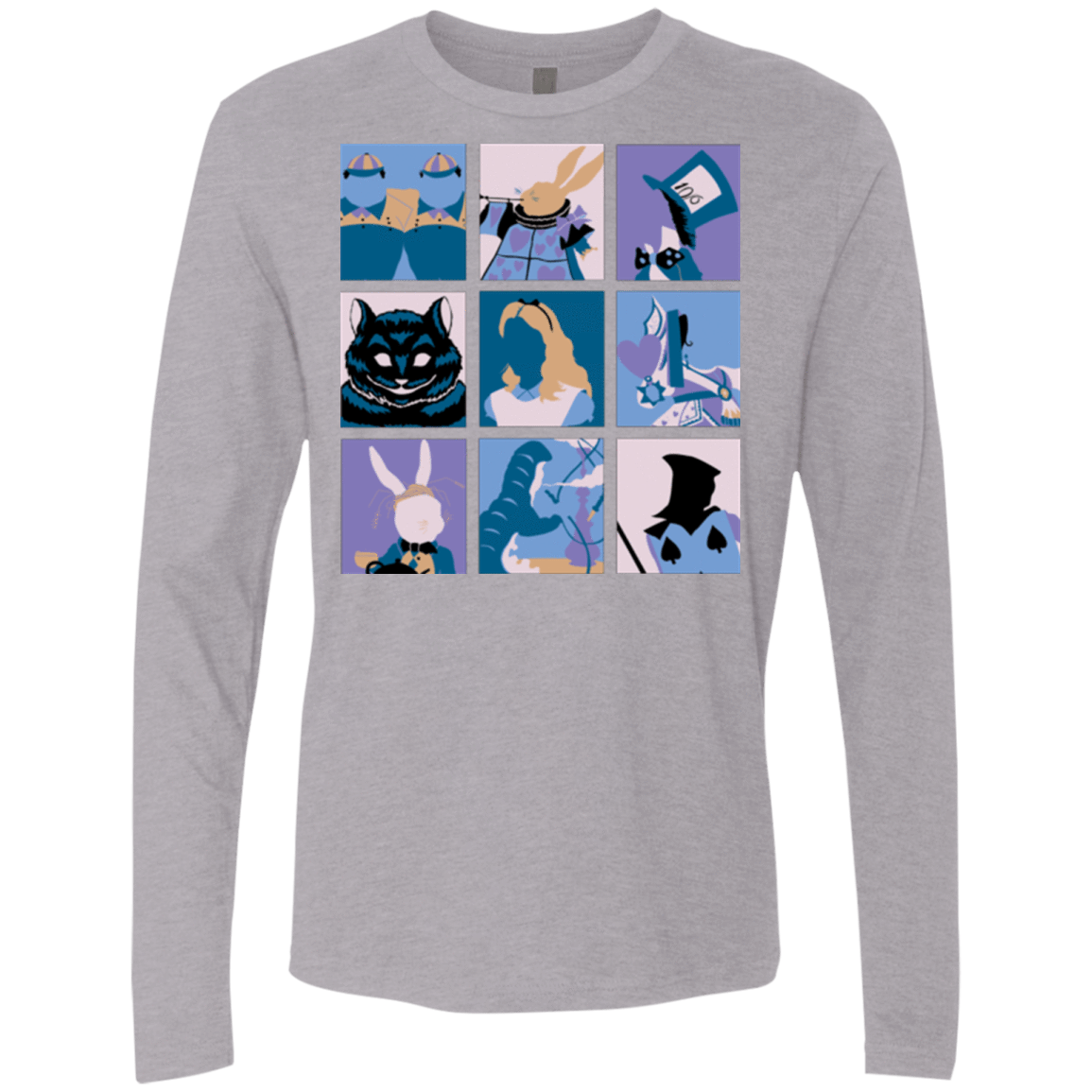 T-Shirts Heather Grey / Small Alice Pop Men's Premium Long Sleeve