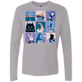 T-Shirts Heather Grey / Small Alice Pop Men's Premium Long Sleeve