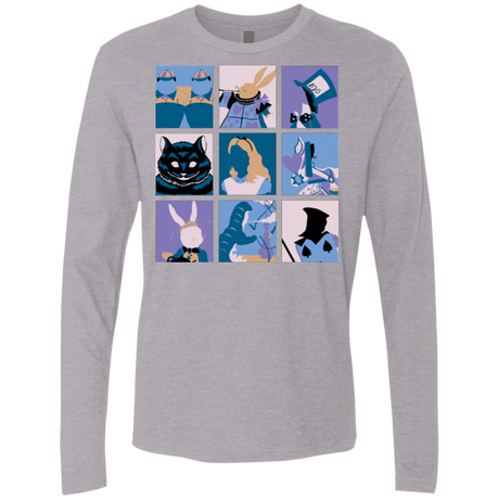 T-Shirts Heather Grey / Small Alice Pop Men's Premium Long Sleeve