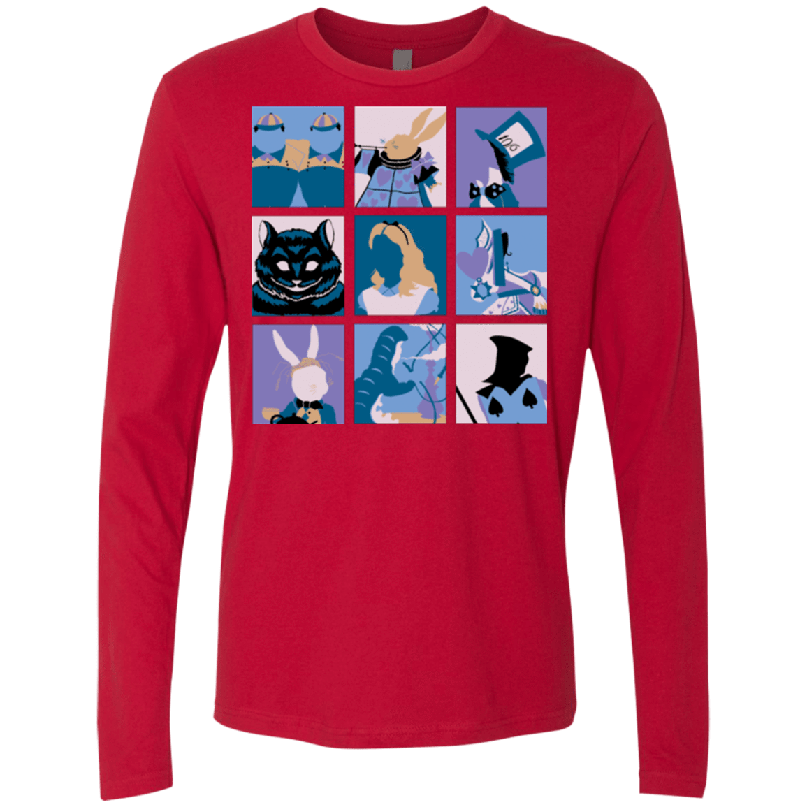 T-Shirts Red / Small Alice Pop Men's Premium Long Sleeve