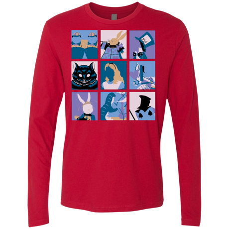 T-Shirts Red / Small Alice Pop Men's Premium Long Sleeve