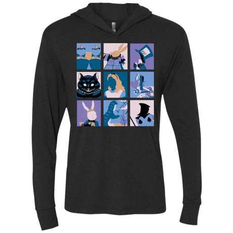 T-Shirts Vintage Black / X-Small Alice Pop Triblend Long Sleeve Hoodie Tee