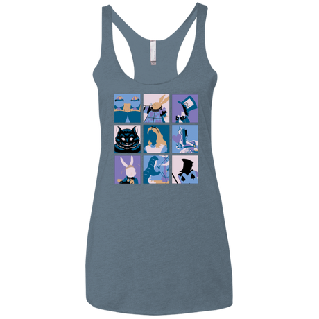 T-Shirts Indigo / X-Small Alice Pop Women's Triblend Racerback Tank