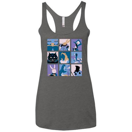 T-Shirts Premium Heather / X-Small Alice Pop Women's Triblend Racerback Tank