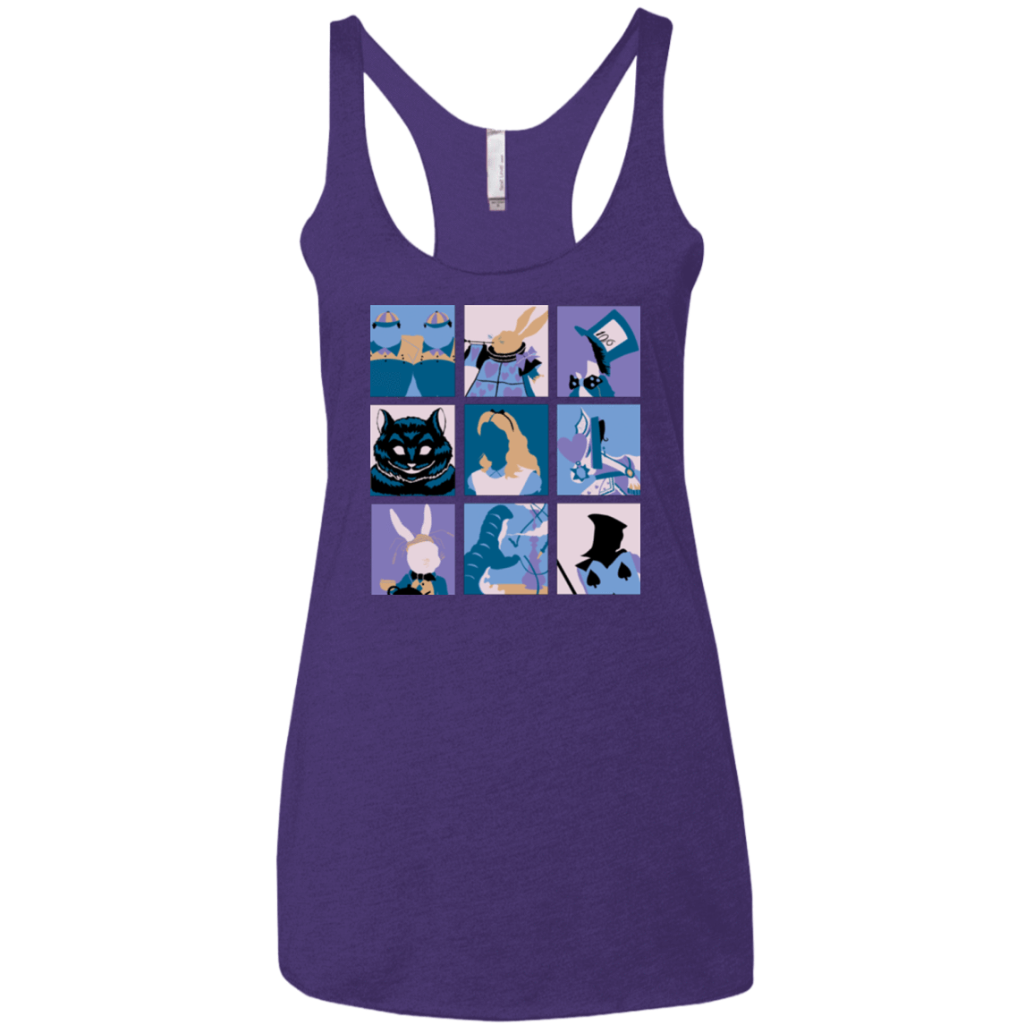 T-Shirts Purple / X-Small Alice Pop Women's Triblend Racerback Tank