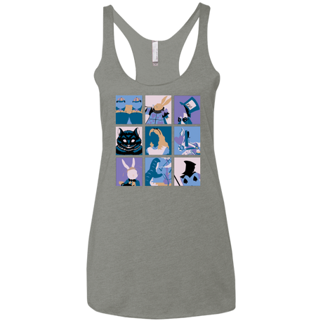 T-Shirts Venetian Grey / X-Small Alice Pop Women's Triblend Racerback Tank