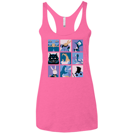 T-Shirts Vintage Pink / X-Small Alice Pop Women's Triblend Racerback Tank