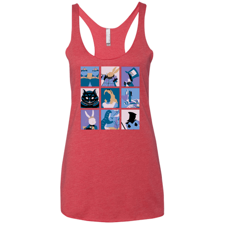 T-Shirts Vintage Red / X-Small Alice Pop Women's Triblend Racerback Tank