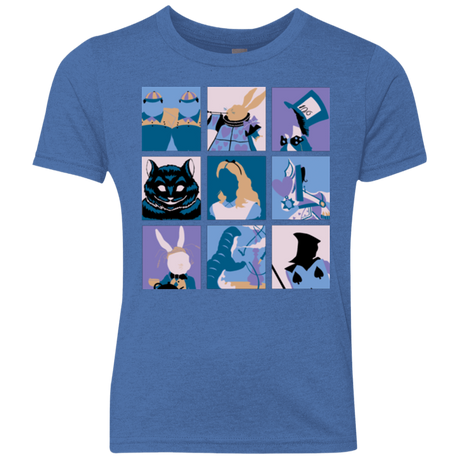 T-Shirts Vintage Royal / YXS Alice Pop Youth Triblend T-Shirt